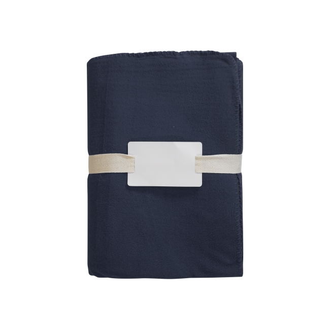 Plaid personnalisable microfibre recyclée REPLAY Bleu marine